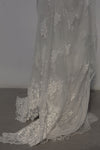 Marc Le Bihan Haute Couture Collection Silk Fairy Maxi Dress with Embroidered Lace MLB-21331-MIBAI Off-White